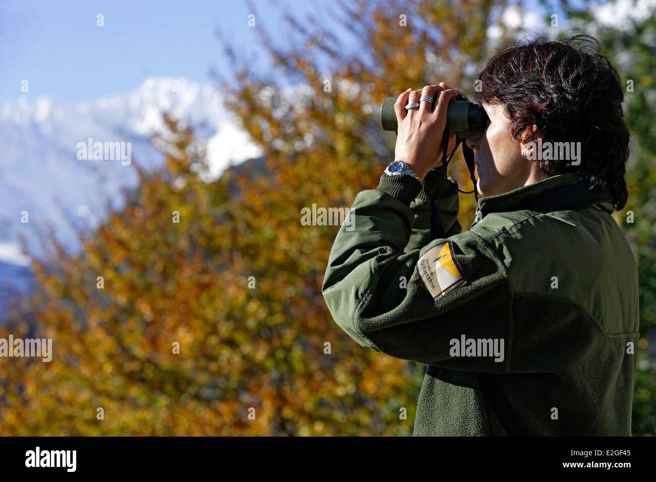 Italy Piedmont Alpi Marittime Park park ranger Stock Photo - Alamy