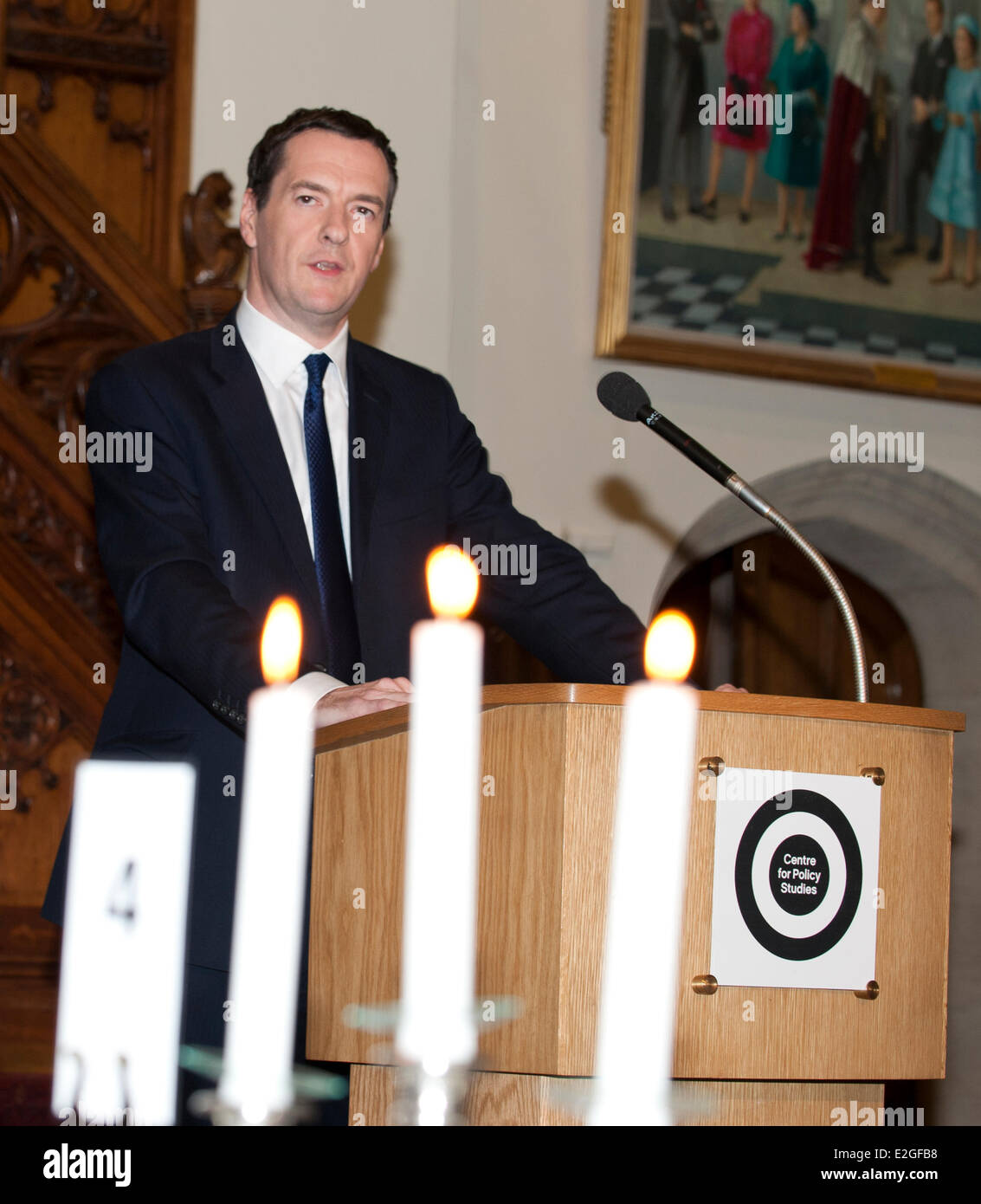 London, UK. 18th June, 2014. George Osborne speaks at the Margaret Thatcher Conference on Liberty dinner, Guildhall, London, UK Credit:  Prixnews/Alamy Live News Stock Photo