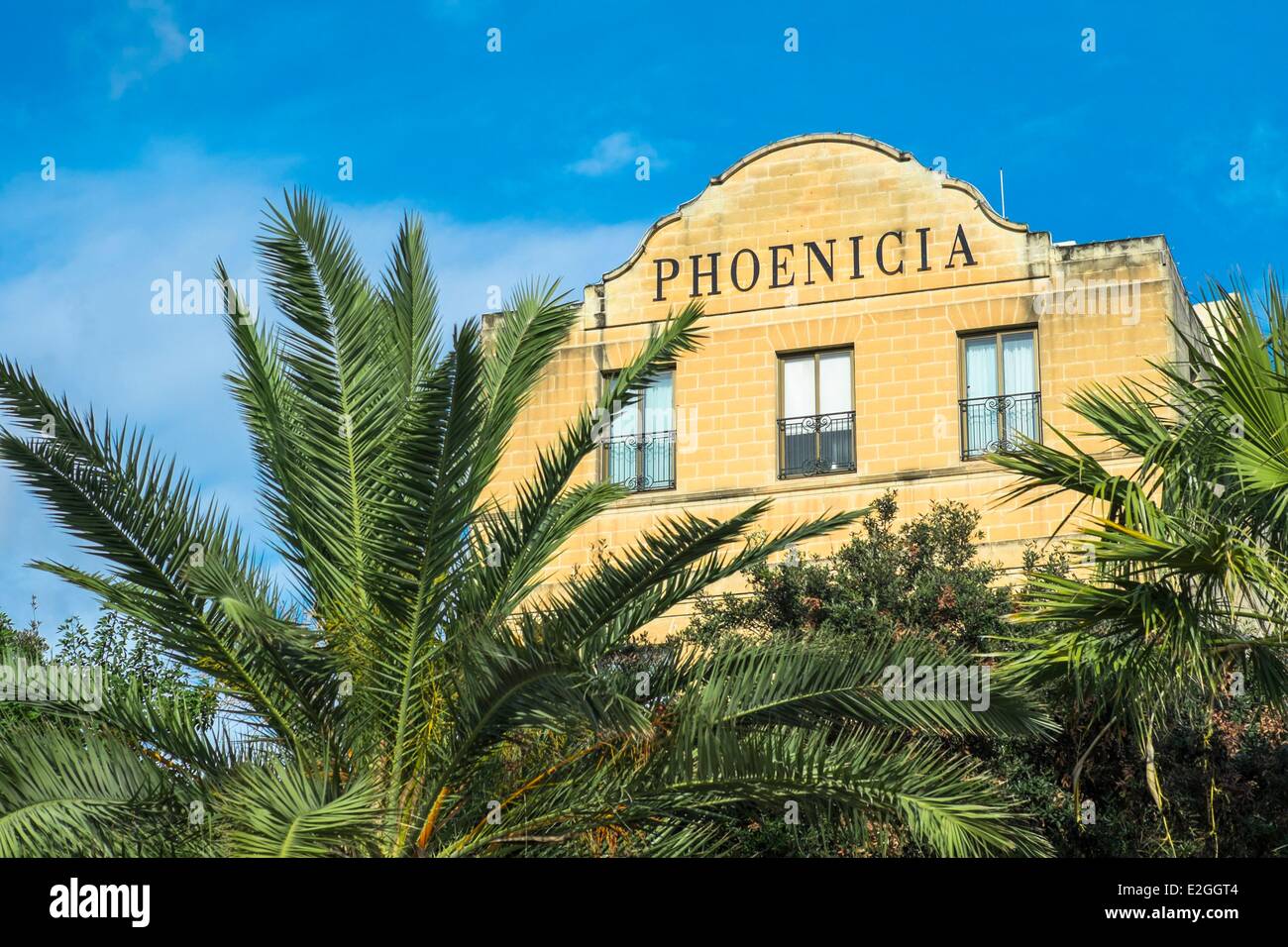Malta Floriana Hotel Phoenicia built in1937 first great luxury hotel on island Stock Photo