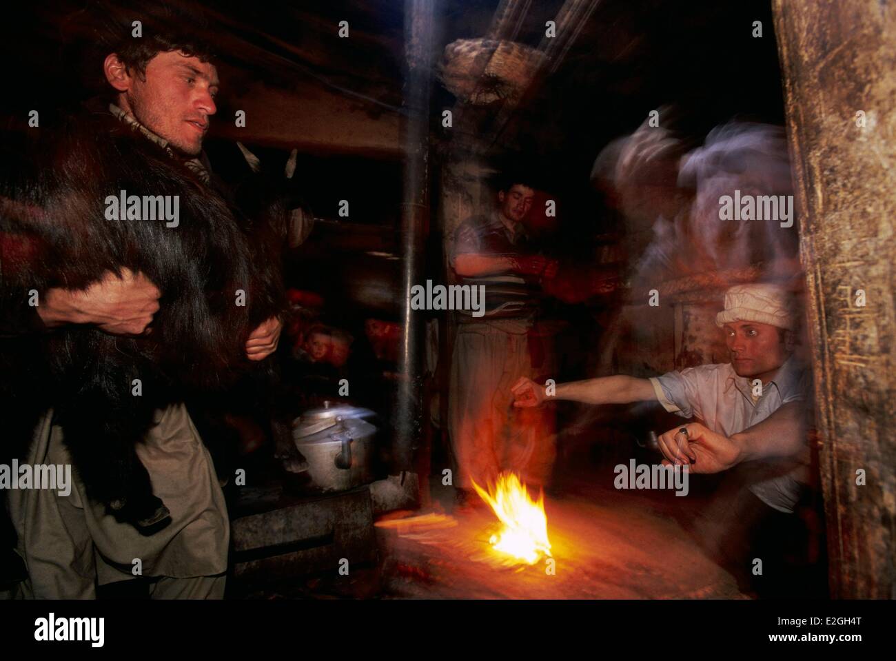 Pakistan Khyber Pakhtunkhwa Kalash valleys Bumburet valley Kalash man ...