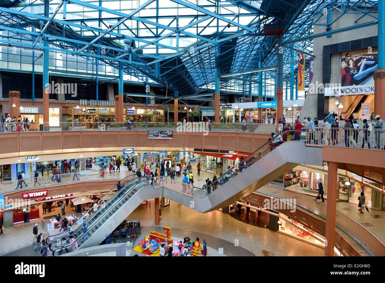 South Africa Gauteng province Johannesburg CBD (Central Business District) Carlton center downtown Mall Stock Photo