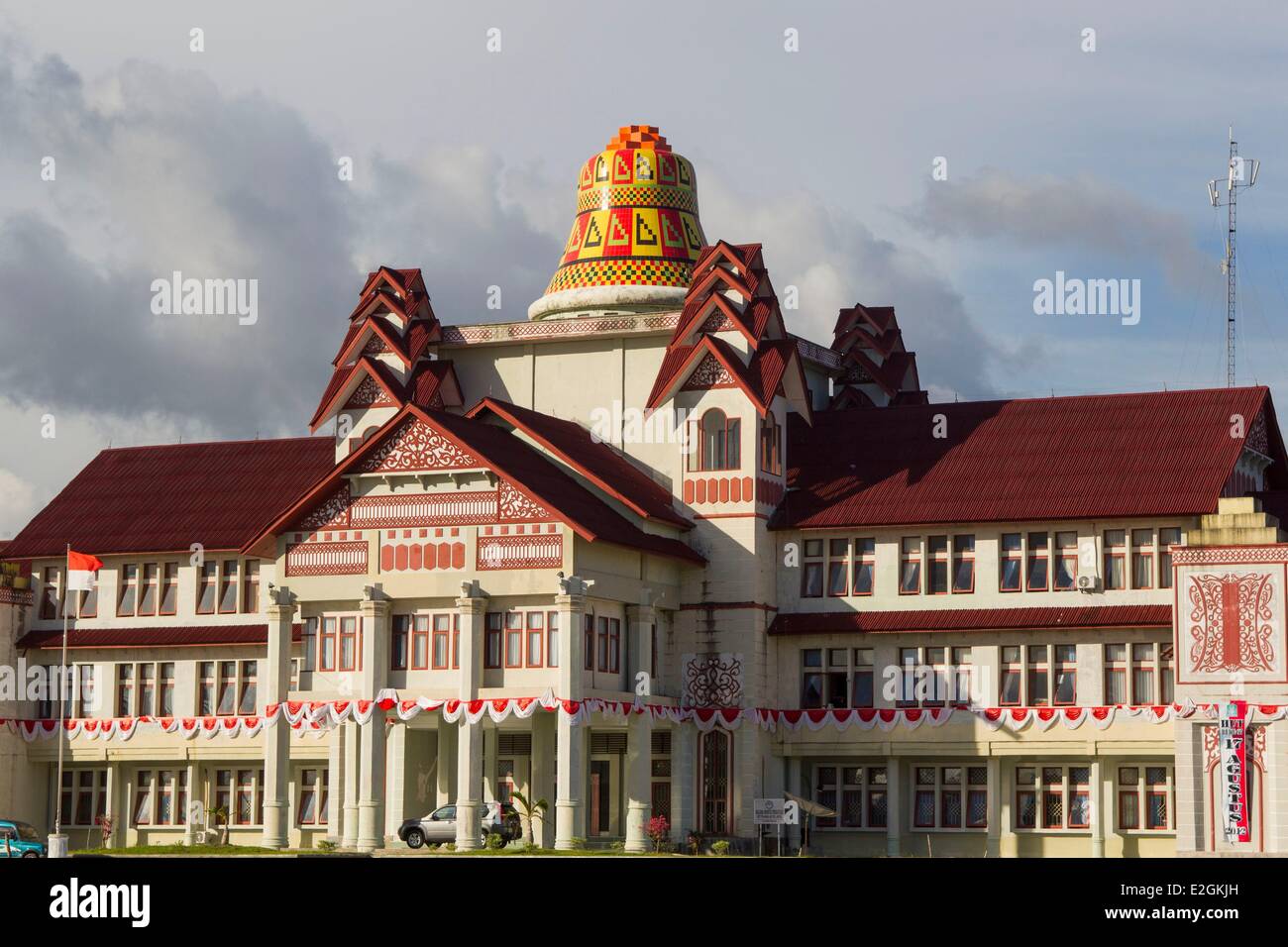 Indonesia Sumatra Island Aceh province Calang Governor Palace Stock Photo