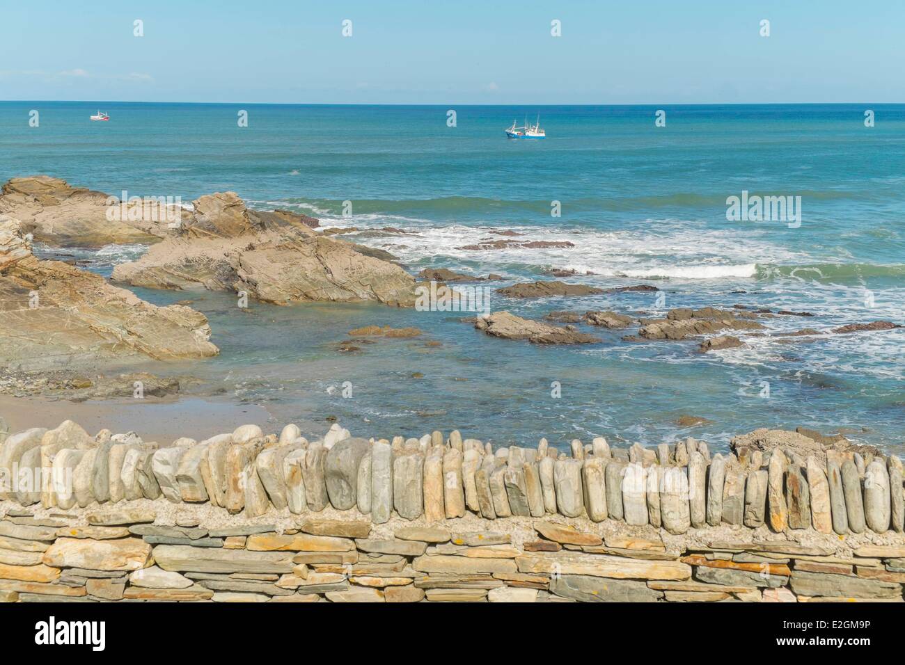 Spain Galicia Cantabrian coast Ribadeo Stock Photo