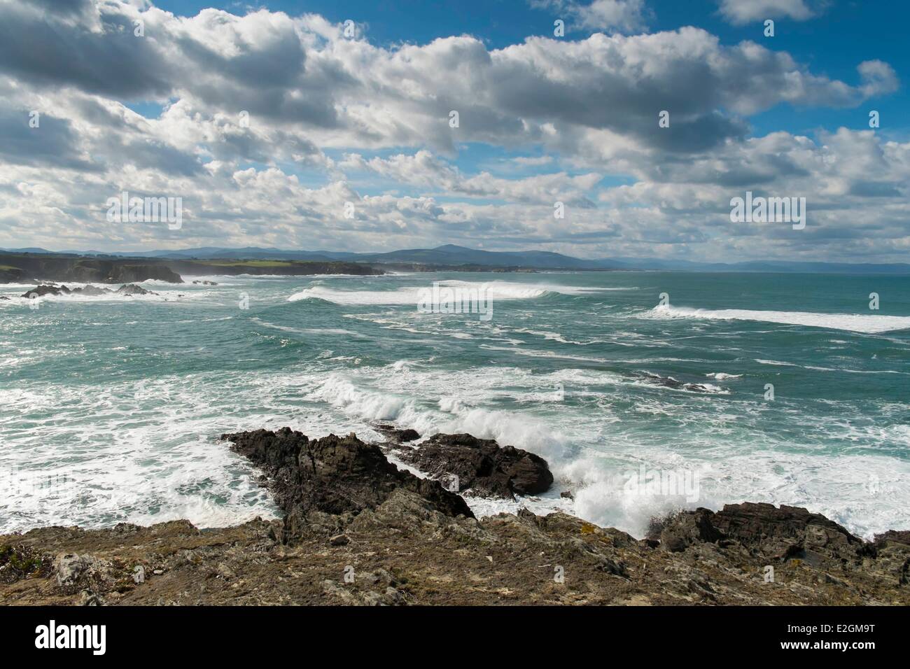 Spain Galicia Cantabrian coast Ribadeo Stock Photo