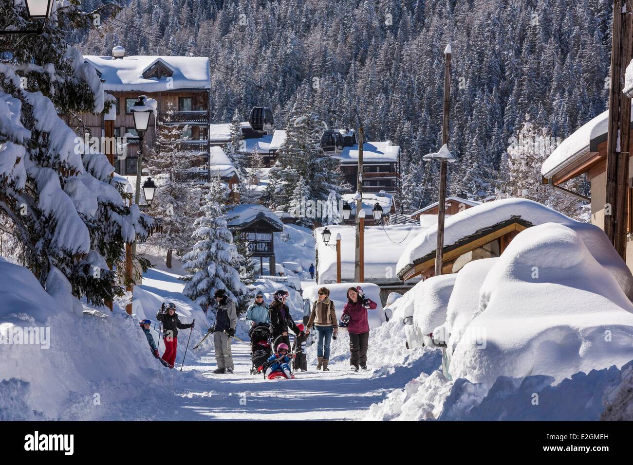 France Savoie Maurienne Valley Modane Valfrejus ski resort Stock Photo -  Alamy