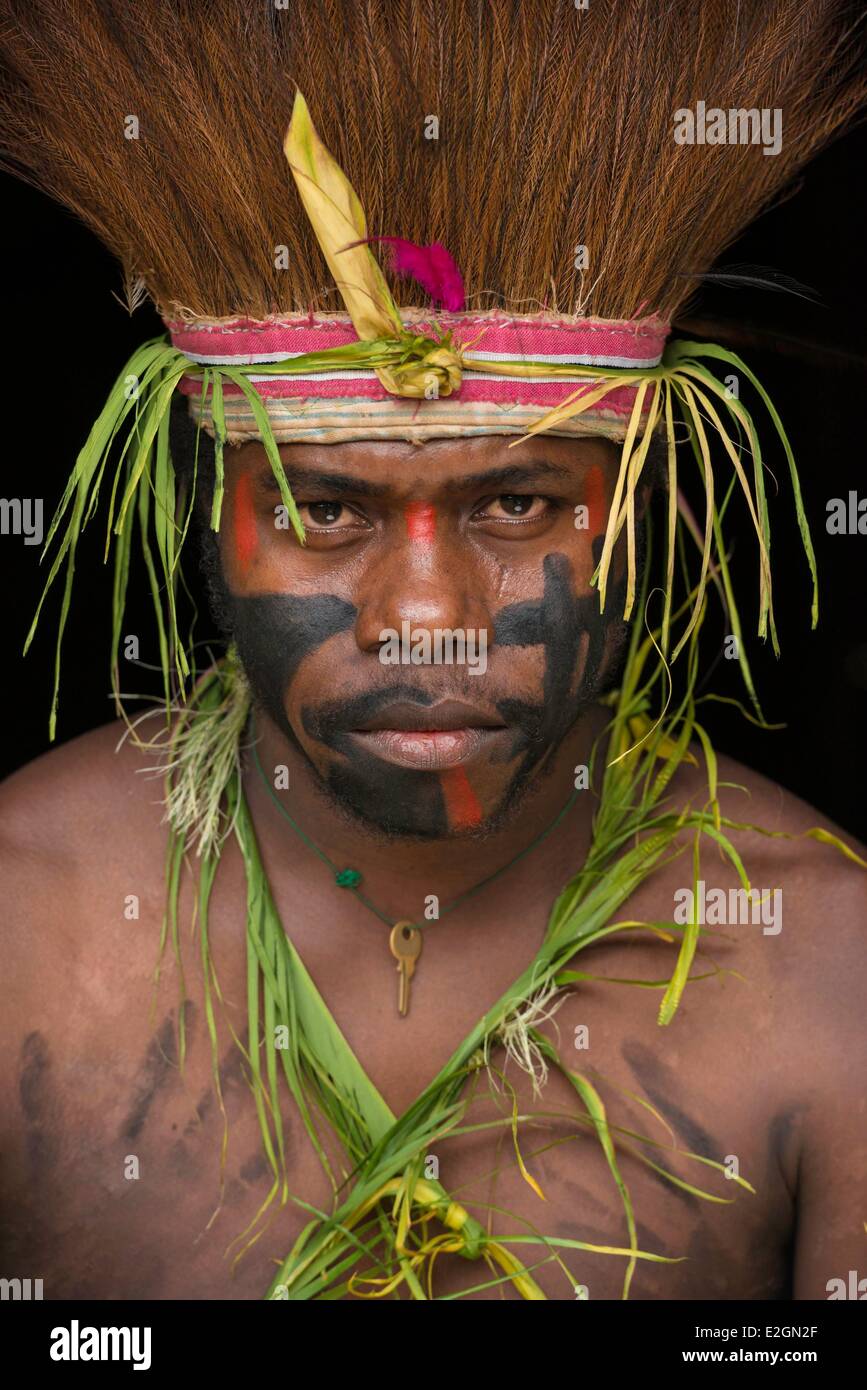 Papua New Guinea New Britain island West New Britain province Cap Gloucester district Kimbe area Rilmen village during a traditionnal ceremony Stock Photo