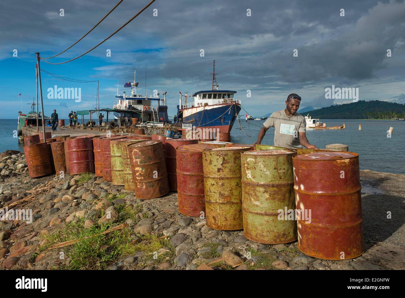 Papua New Guinea New Britain island West New Britain province Talasea district Kimbe harbour Stock Photo