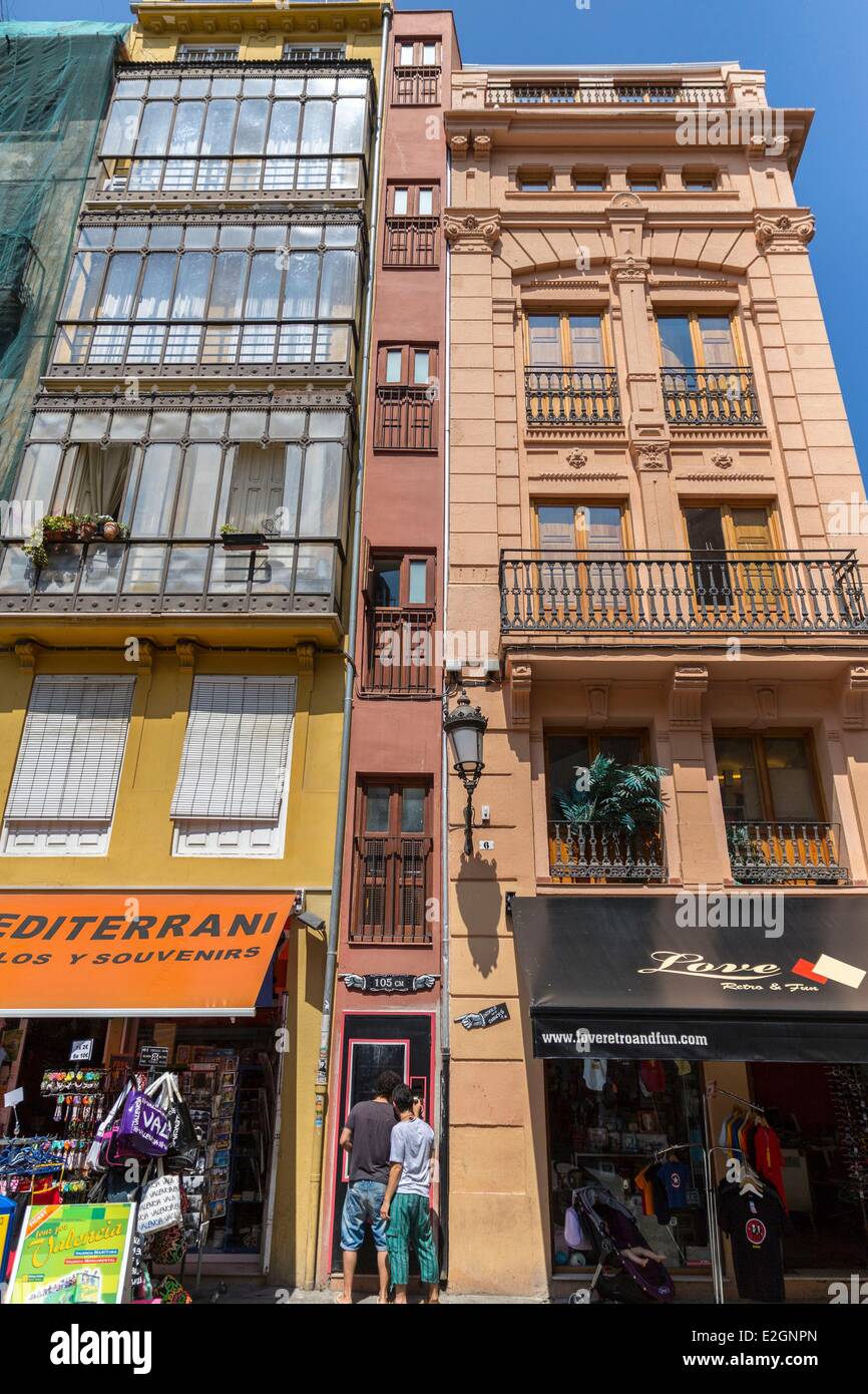 Spain Valencia Guinness World Records narrowest building in Europe (105