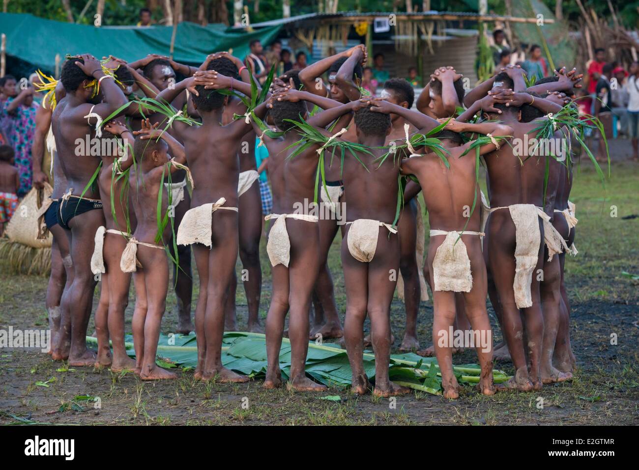 Papua New Guinea Bismarck Archipelago New Britain island Goalim Baining tribe Gaolim festival Stock Photo