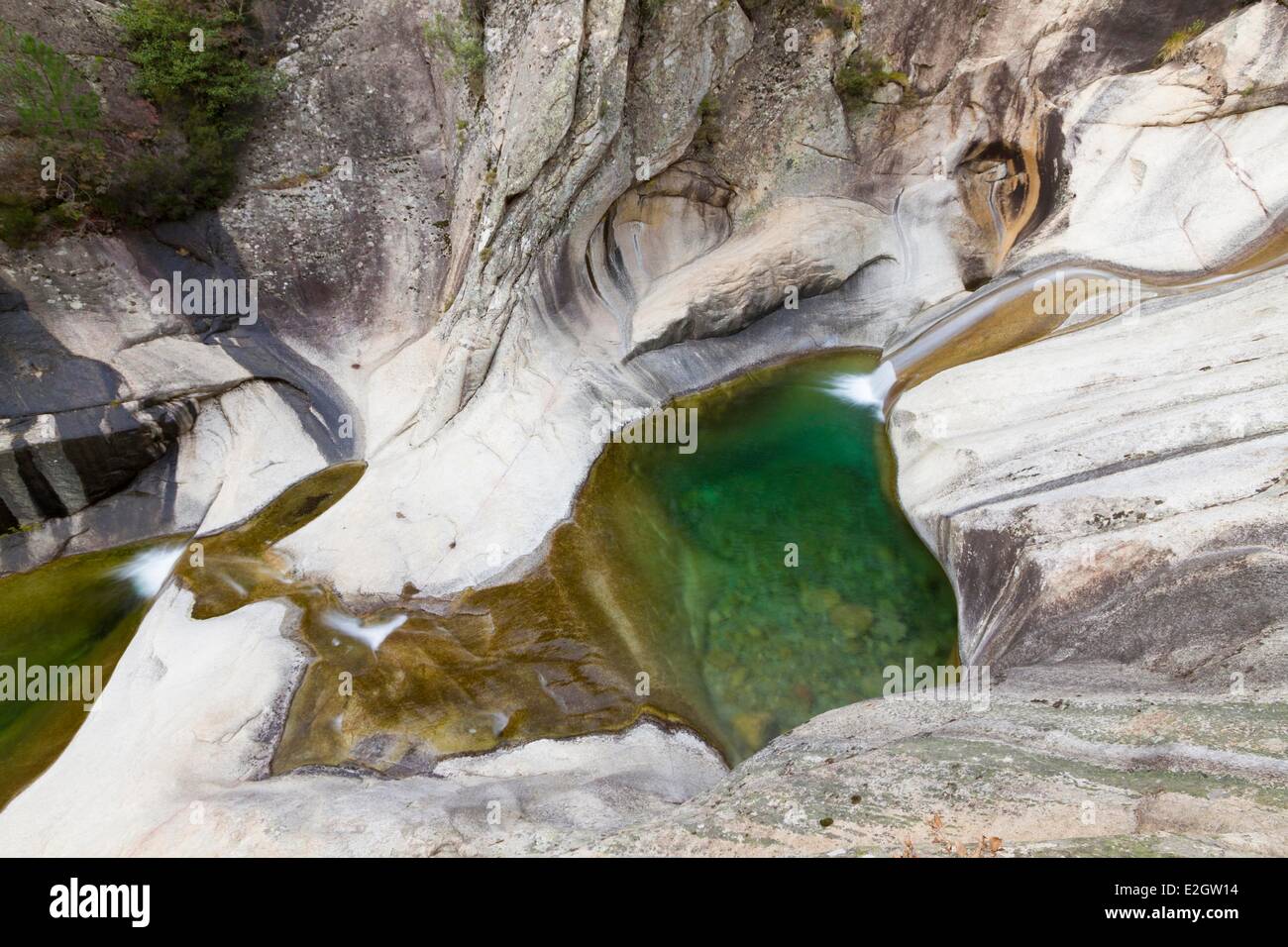 France Corse du Sud Quenza Pucaraccia natural pool Stock Photo