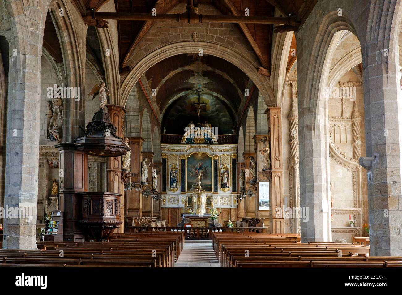 France Ille et Vilaine Fougeres St Sulpice church Stock Photo Alamy