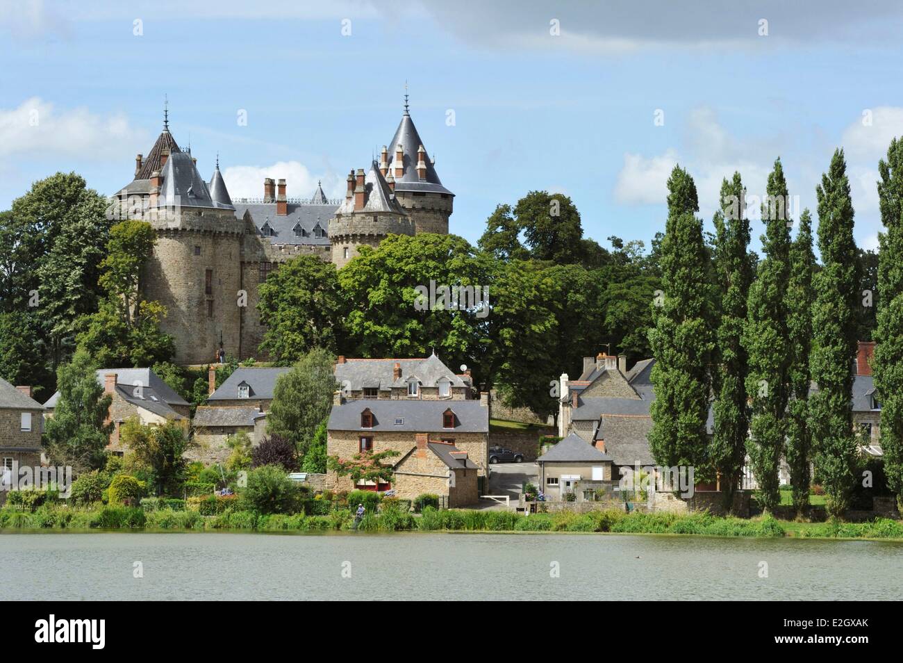 France Ille et Vilaine Combourg castle where lived Chateaubriand Stock Photo