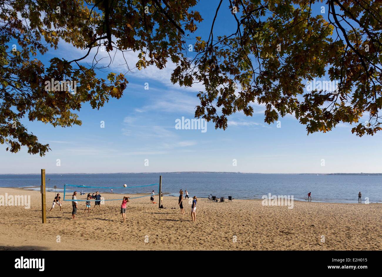 Canada Quebec province Laurentides Oka National Park beach on north