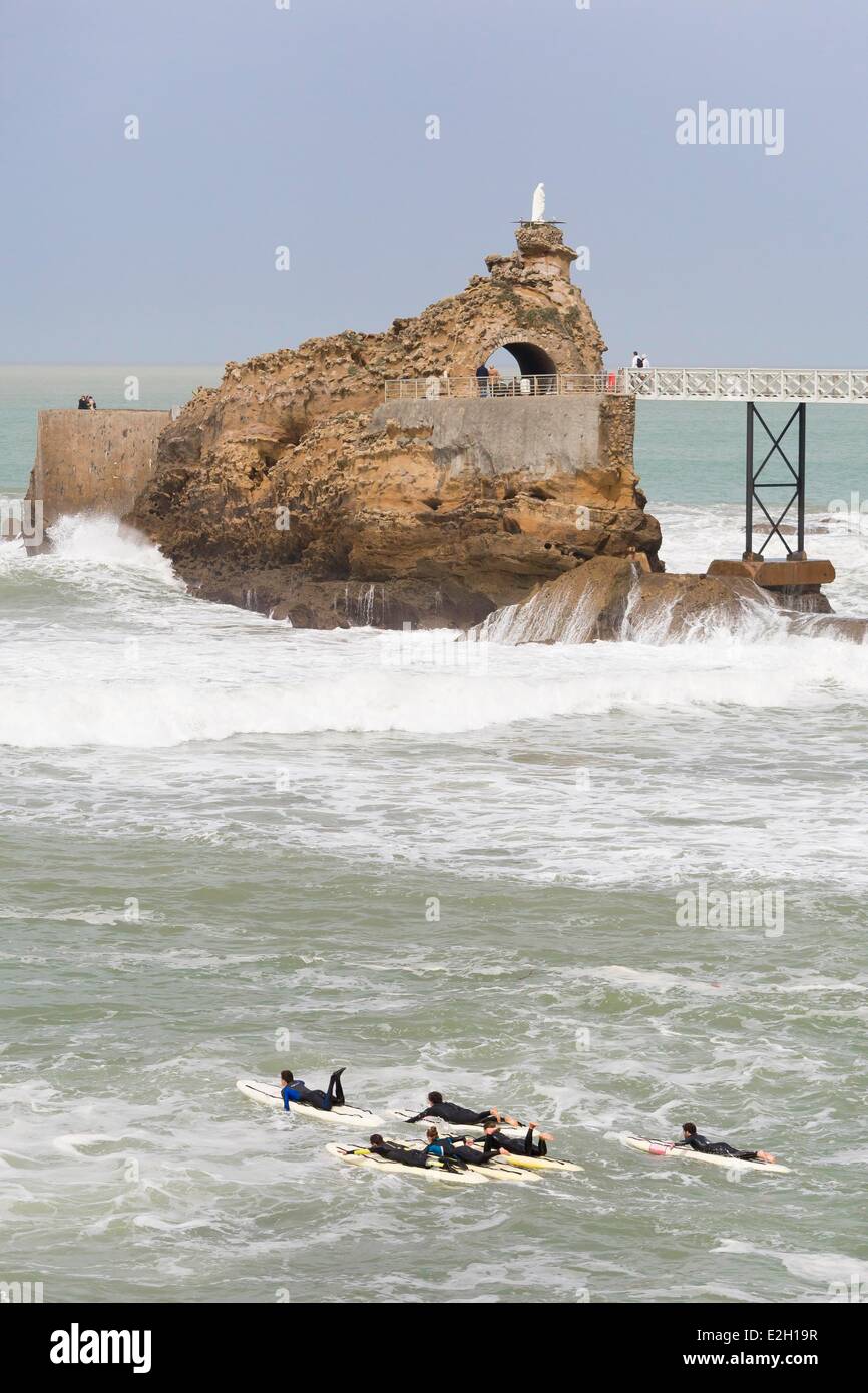 Biarritz rocher hi-res stock photography and images - Alamy