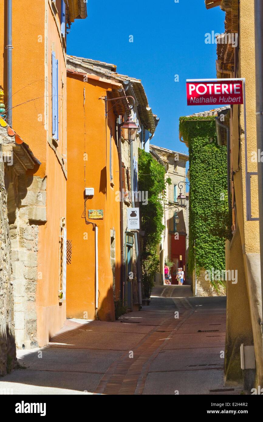 France Gard Uzes Country of Saint Quentin la Poterie Stock Photo Alamy