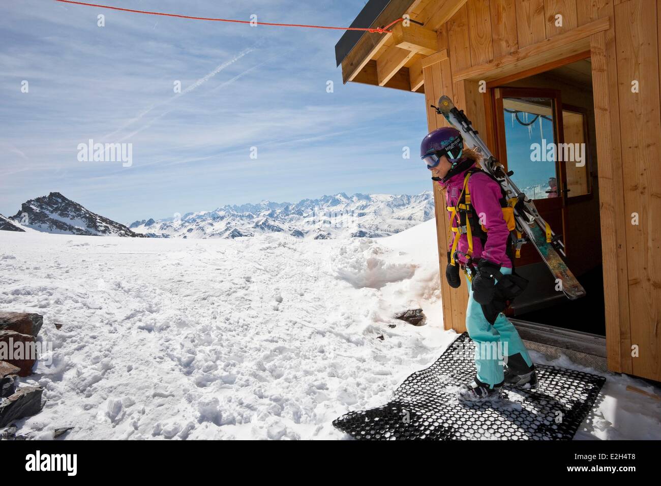 France Savoie Orelle Val Thorens Three Valleys ski area ziplining