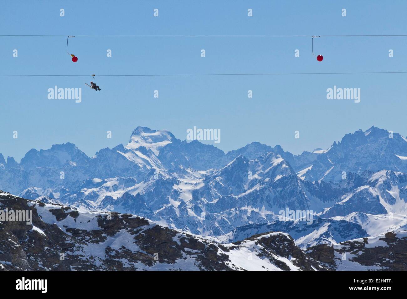 France Savoie Orelle Val Thorens Three Valleys ski area world's highest