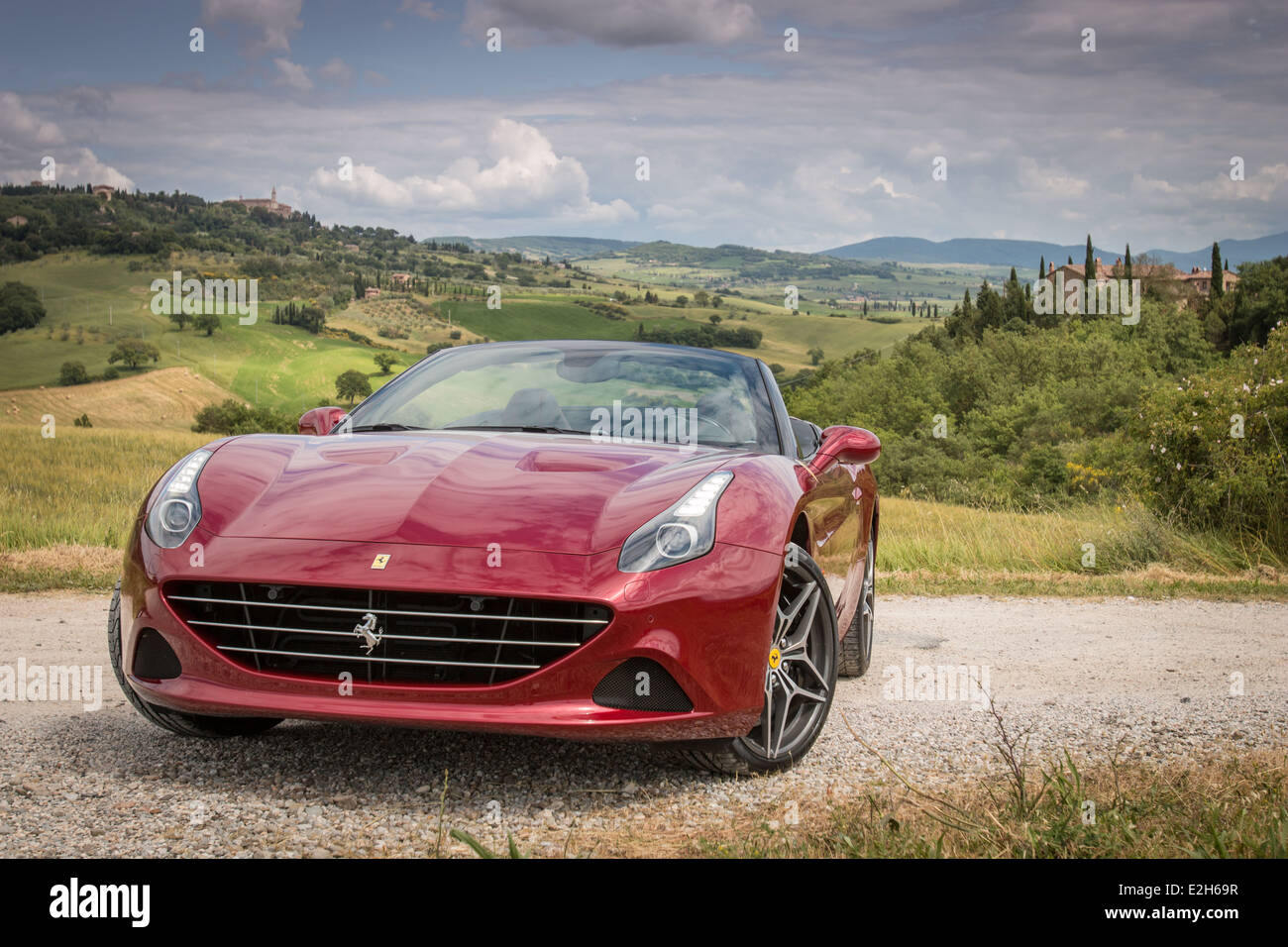 Ferrari California T in Northern Italy Stock Photo