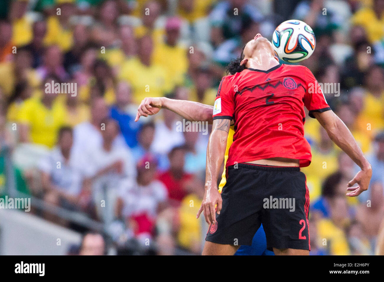 Francisco Javier Rodriguez (MEX), JUNE 17, 2014 - Football / Soccer : FIFA World Cup Brazil 2014 Group A match between Brazil 0-0 Mexico at the Castelao arena in Fortaleza, Brazil. (Photo by Maurizio Borsari/AFLO) Stock Photo