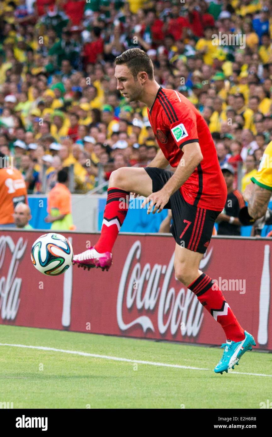 Miguel Layun (MEX), JUNE 17, 2014 - Football / Soccer : FIFA World Cup Brazil 2014 Group A match between Brazil 0-0 Mexico at the Castelao arena in Fortaleza, Brazil. (Photo by Maurizio Borsari/AFLO) Stock Photo