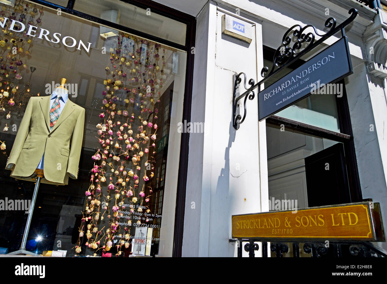 Bespoke Tailors on Savile Row, Mayfair, City of Westminster, London, England, United Kingdom