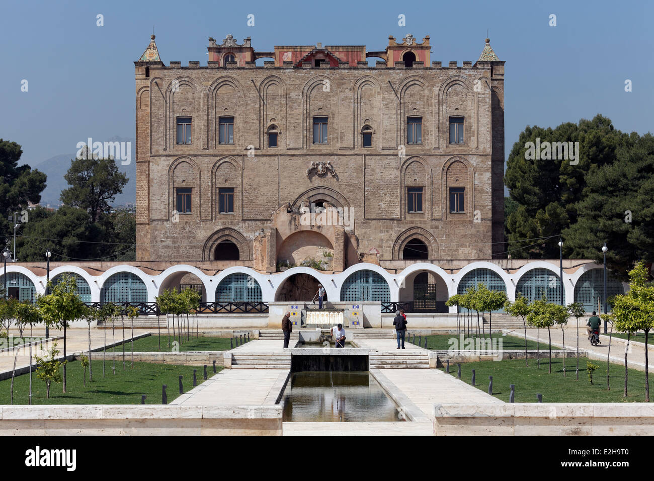 Norman castle Zisa, Palermo, Province of Palermo, Sicily, Italy Stock Photo