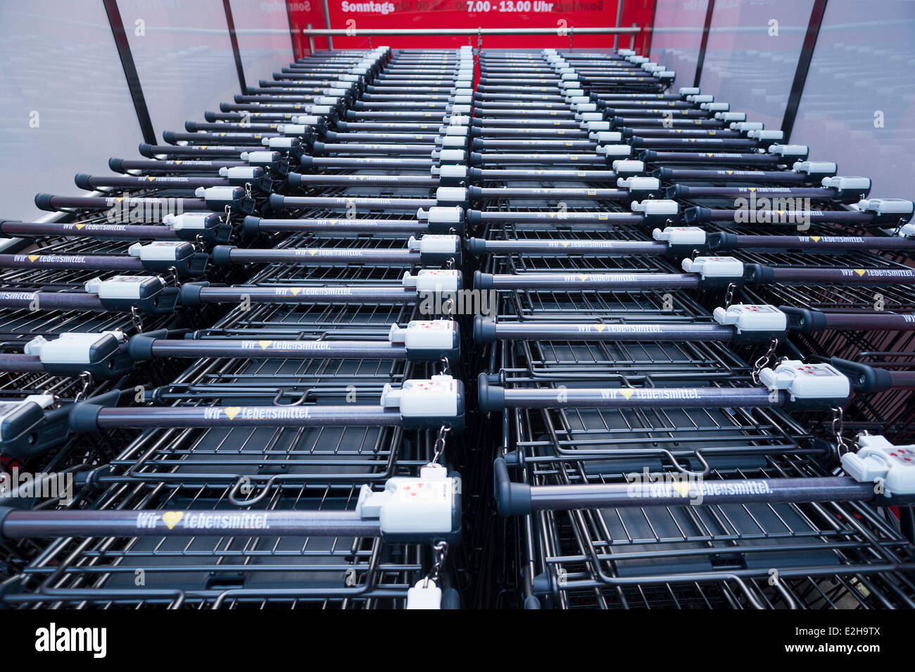 Shopping trolley, Germany Stock Photo Alamy