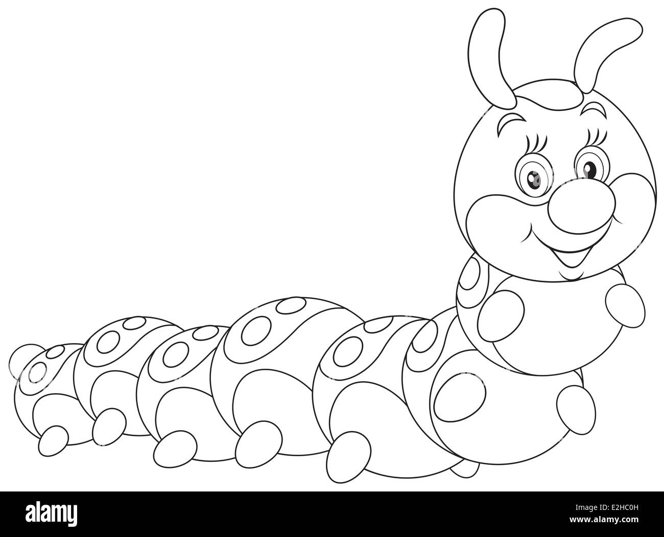 Cartoon Caterpillar Black and White Stock Photos & Images Alamy