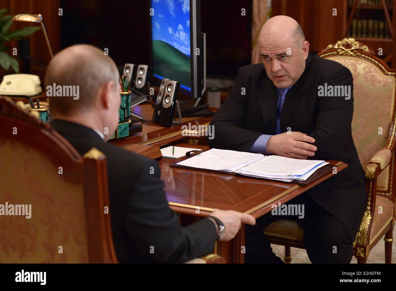 President Vladimir Putin Head Federal Stock Photos