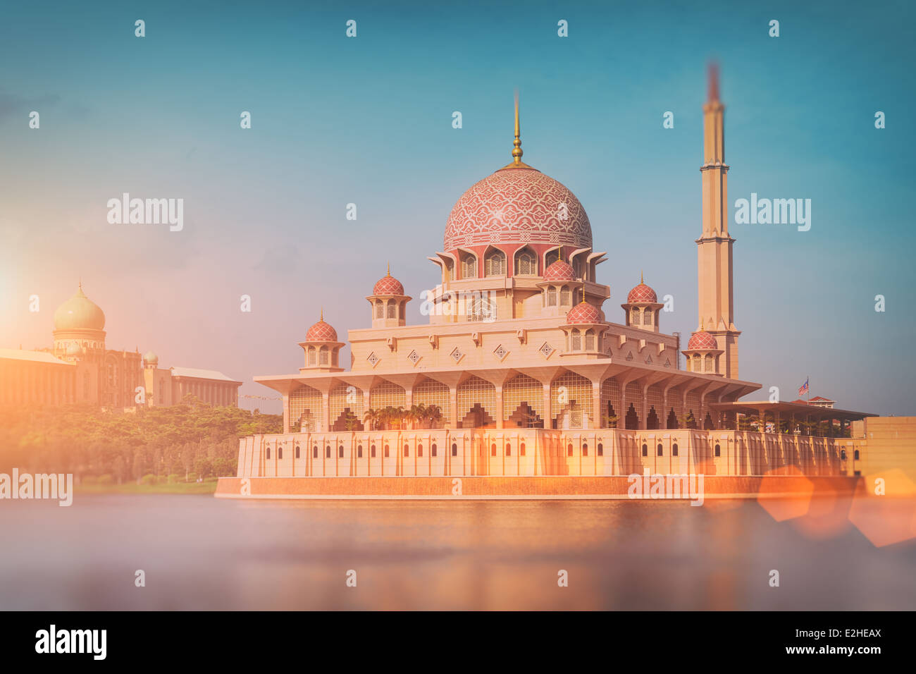 Putra Mosque in Putrajaya - Kuala Lumpur, Malaysia Stock Photo