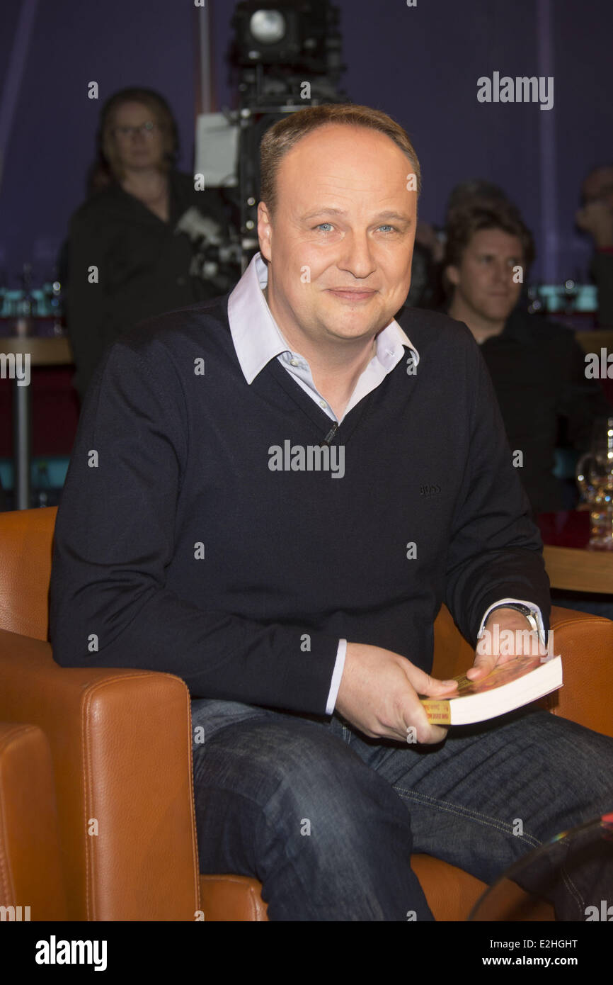 Oliver Welke on German TV show "NDR Talkshow". Where: Hamburg, Germany ...
