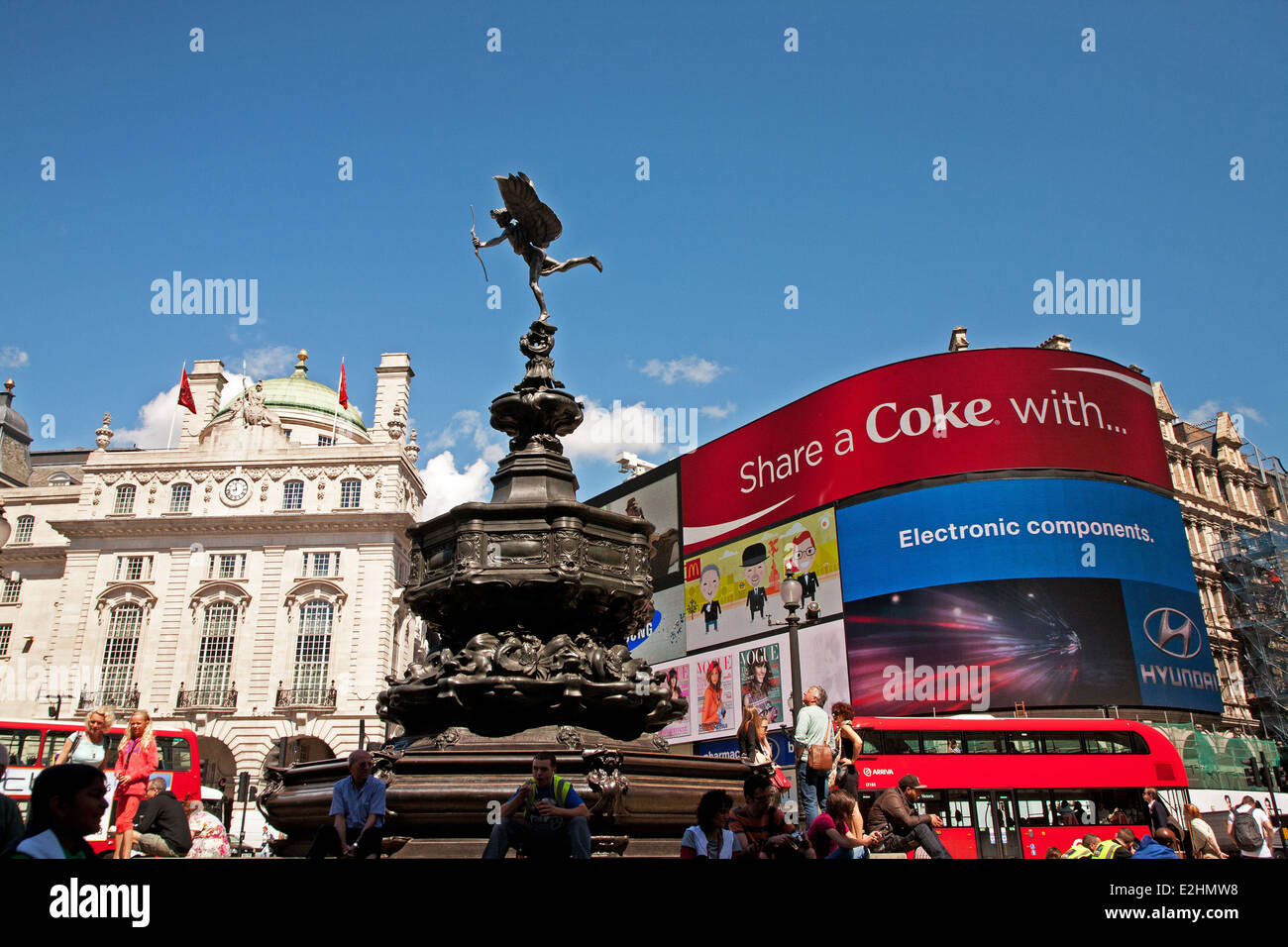 Piccadilly Circus,London,UK Stock Photo