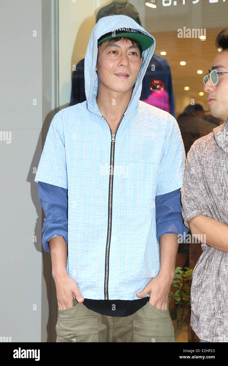 Edison Chen attends the opening ceremony of Juice in Hong Kong,China on