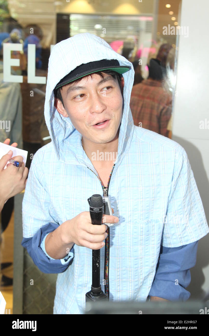 Edison Chen attends the opening ceremony of Juice in Hong Kong,China on