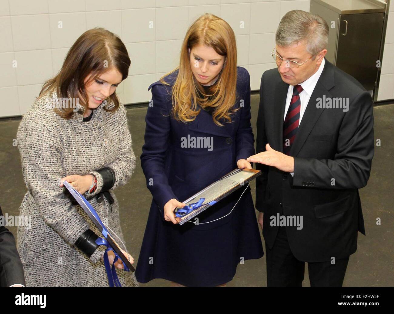Princess Eugenie, Princess Beatrice and Dr. Gerhard Greif at the