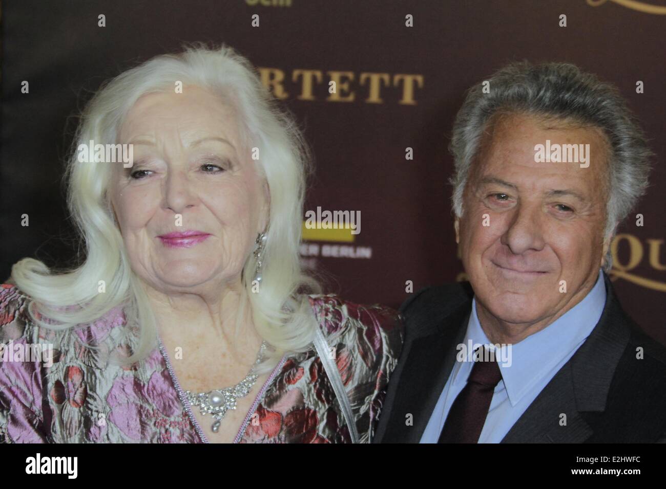 Jones, Dustin Hoffman at the German premiere of Quartett at
