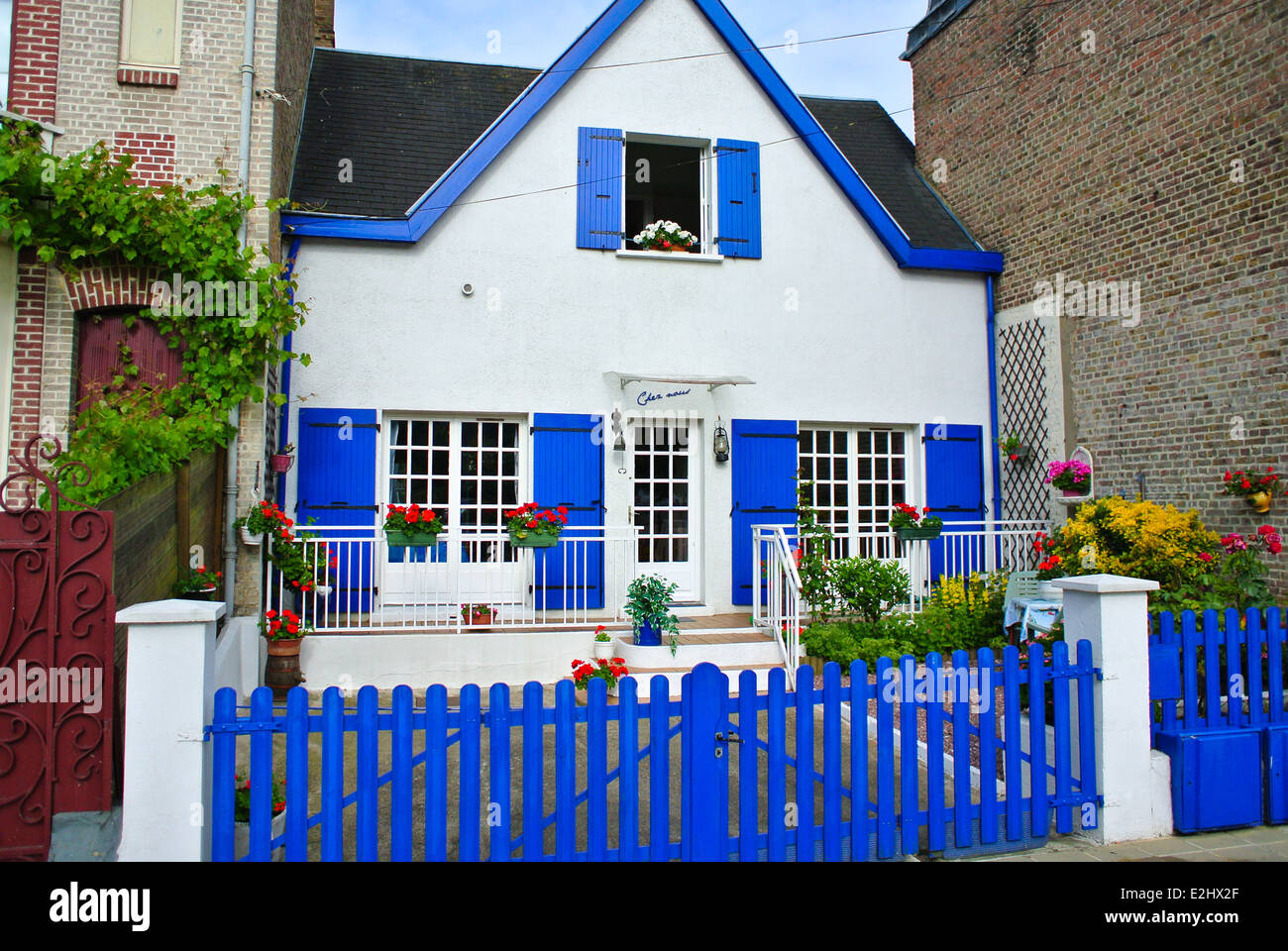 Abbeville France typical house Stock Photo Alamy