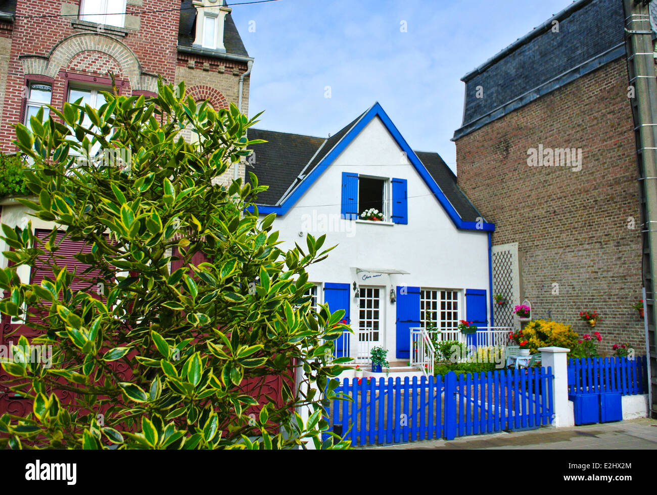 Abbeville France typical house Stock Photo Alamy