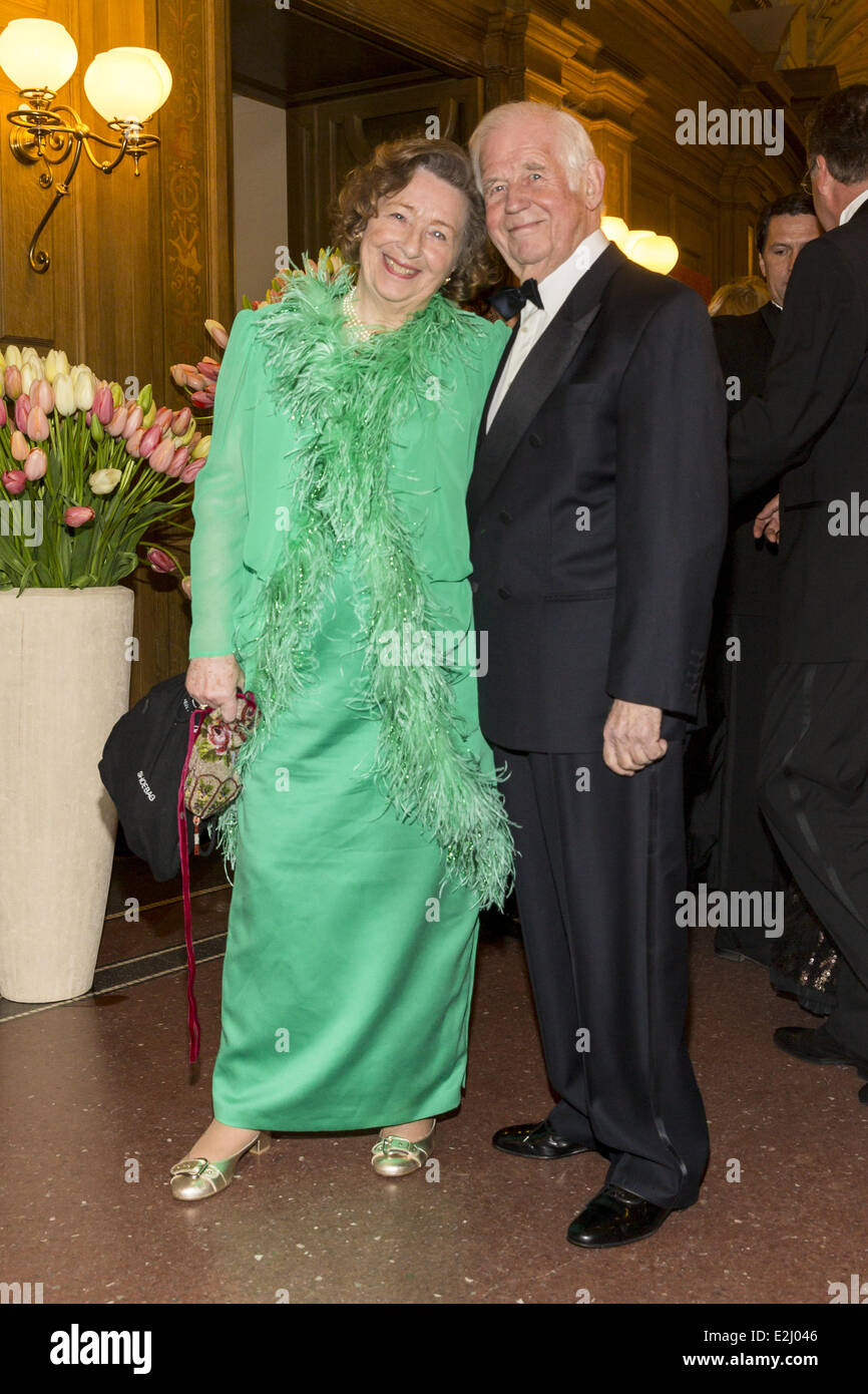 Ingrid and Kurt Biedenkopf at the 'SemperOpernball' at Semperoper