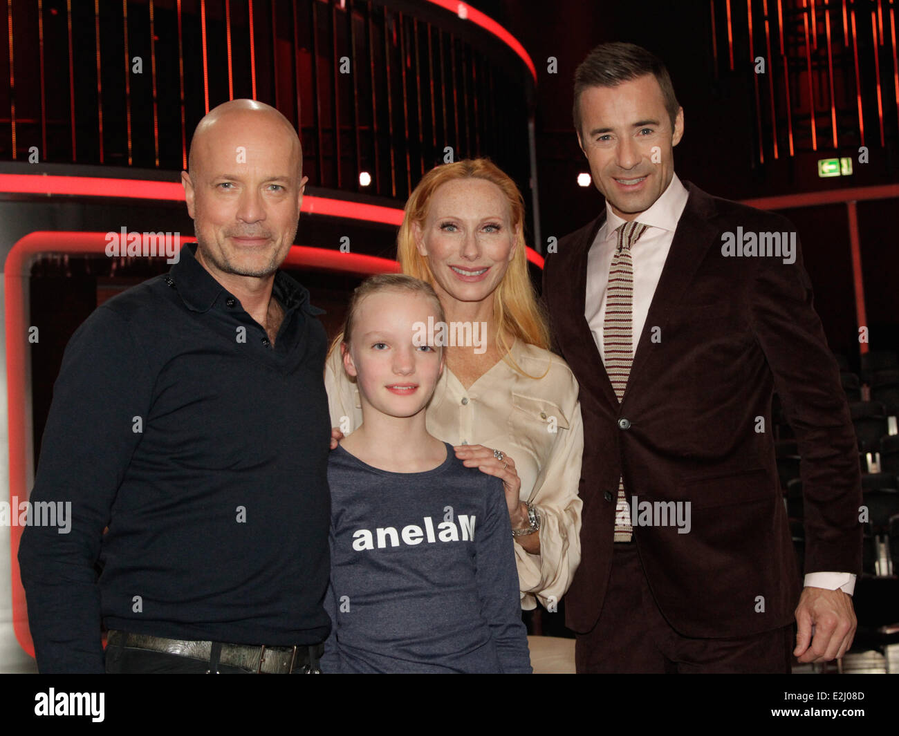 Christian Berkel, guest, Andrea Sawatzki and Kai Pflaume at a photocall