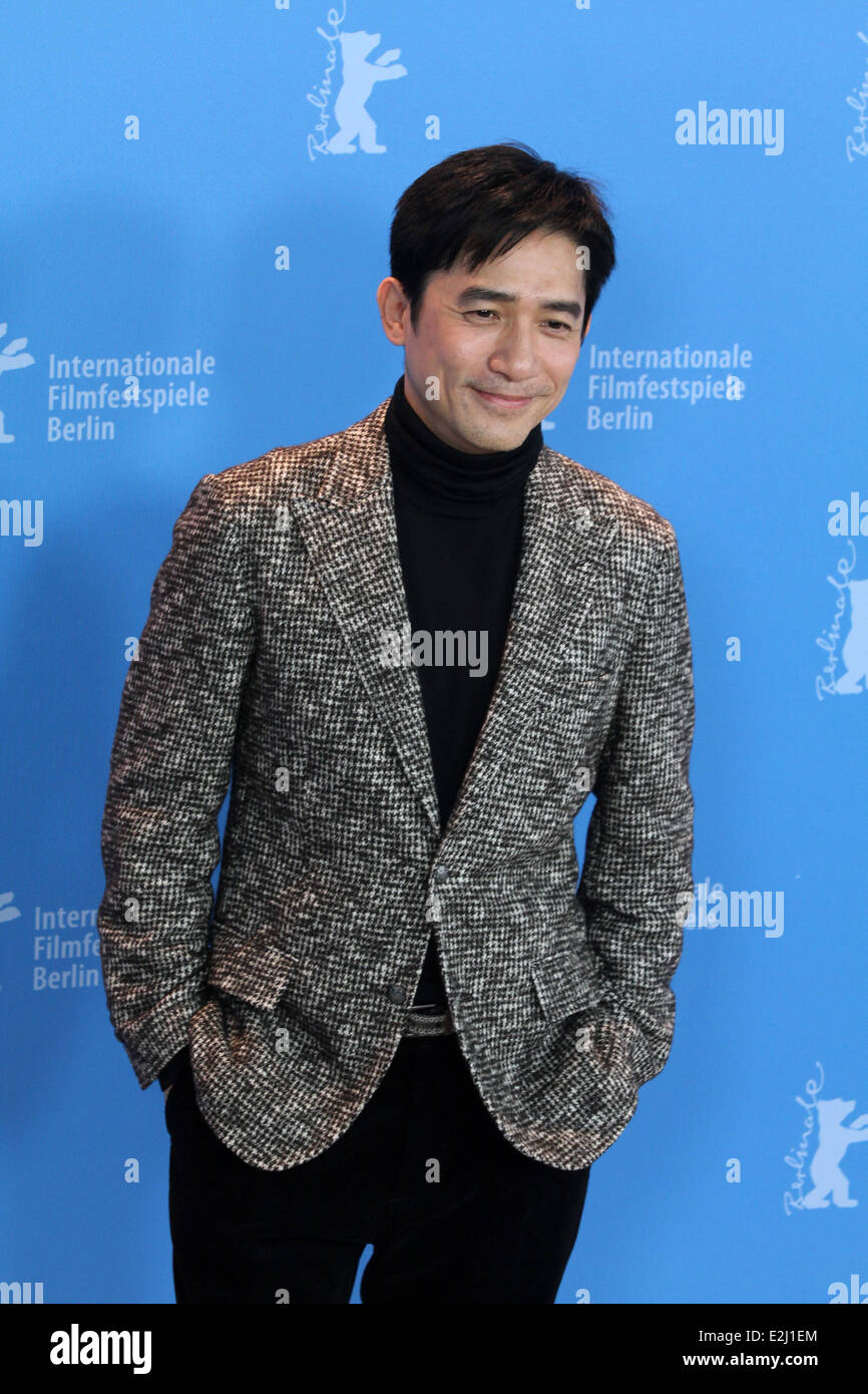 Tony Leung Chiu Wai at 63rd Berlin International Film Festival (Berlinale) - Yi Dai Zong Shi/The Grandmaster photocall - Grand H Stock Photo