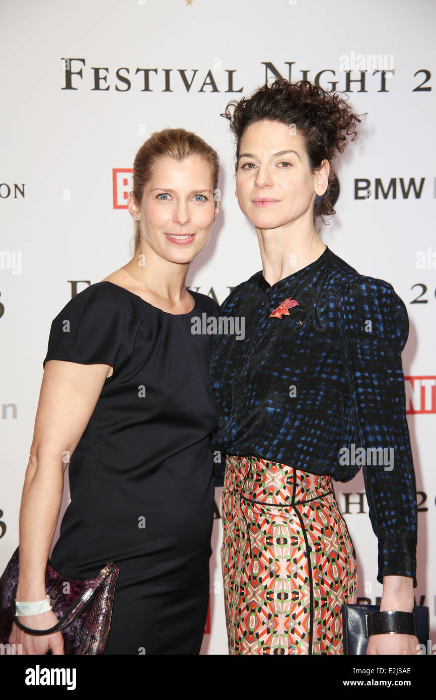 Valerie Niehaus and Bibiana Beglau at 63rd Berlin International Film Festival (Berlinale) - Bunte/BWM Festival Night at Berliner Stock Photo