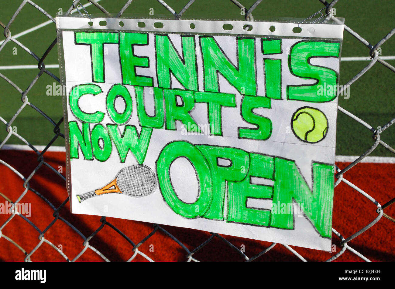 Tennis court for hire use Stock Photo Alamy