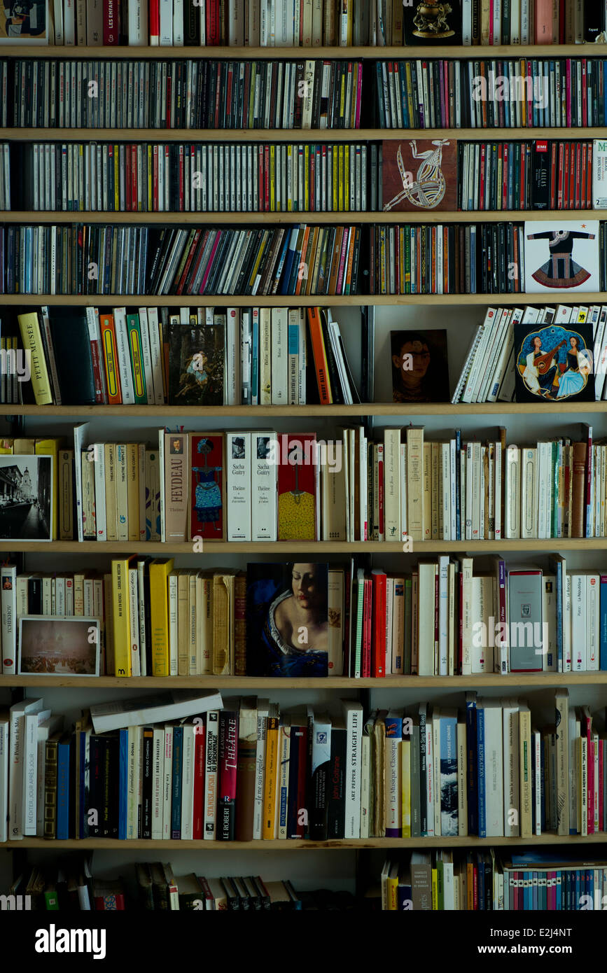 Bookcase, full frame Stock Photo Alamy