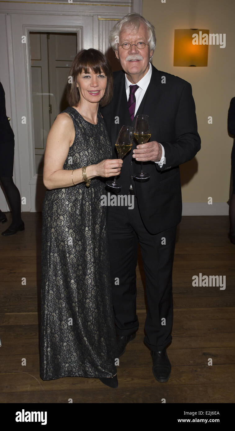 Julia Laubrunn, Carlo von Tiedemann at Champagne award, which is ...