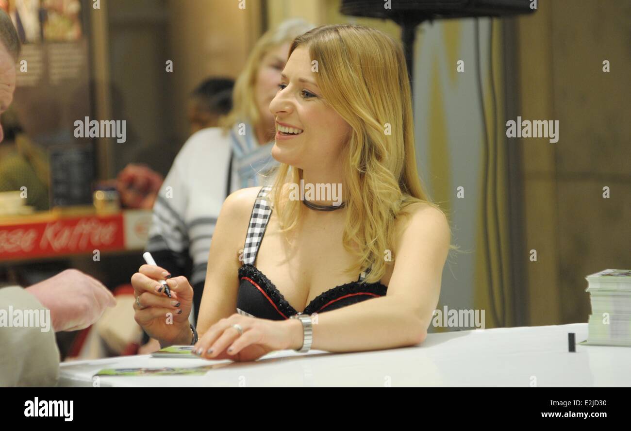 Stefanie Hertel Signing Autographs At Spandau Arcaden Shopping