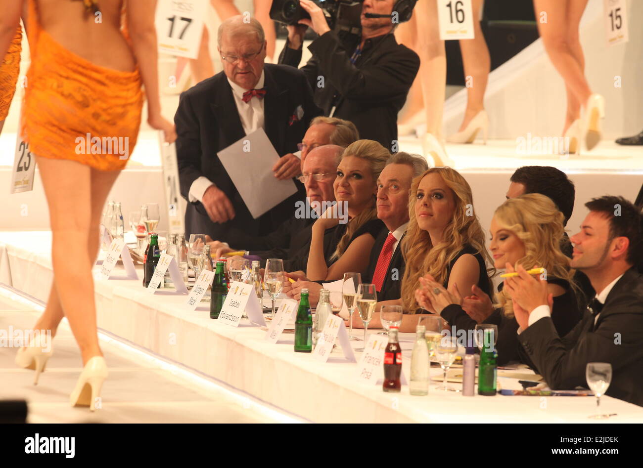 Jury at Miss Germany 2013 beauty pageant at Europa-Park.  Where: Rust, Germany When: 23 Feb 2013 Stock Photo