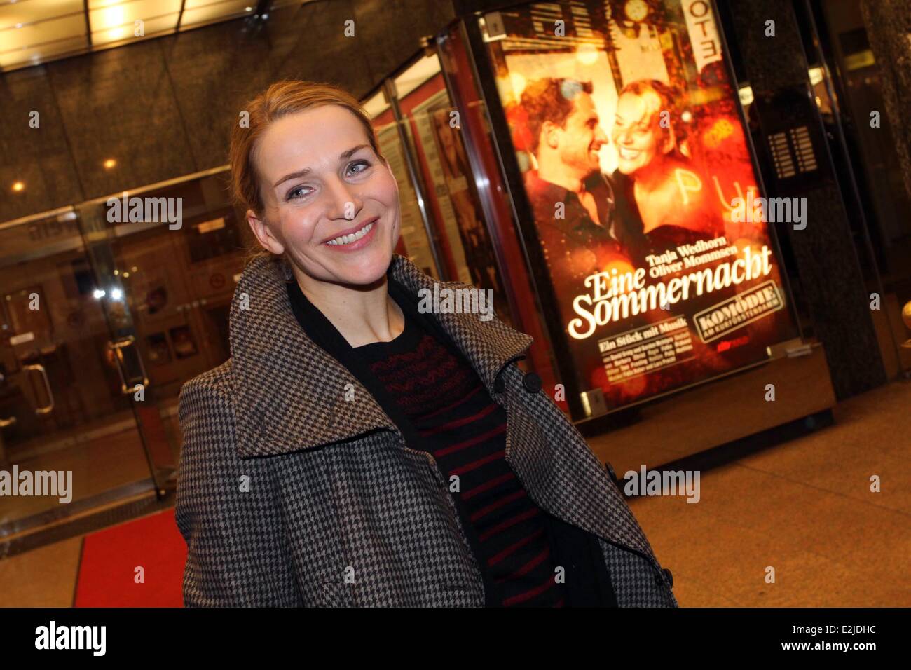 Tanja Wedhorn at a portrait session at Komödie am Ku'Damm theatre where the actress is currently playing Eine Sommernacht.  Where: Berlin, Berlin, Germany When: 25 Feb 2013 Stock Photo