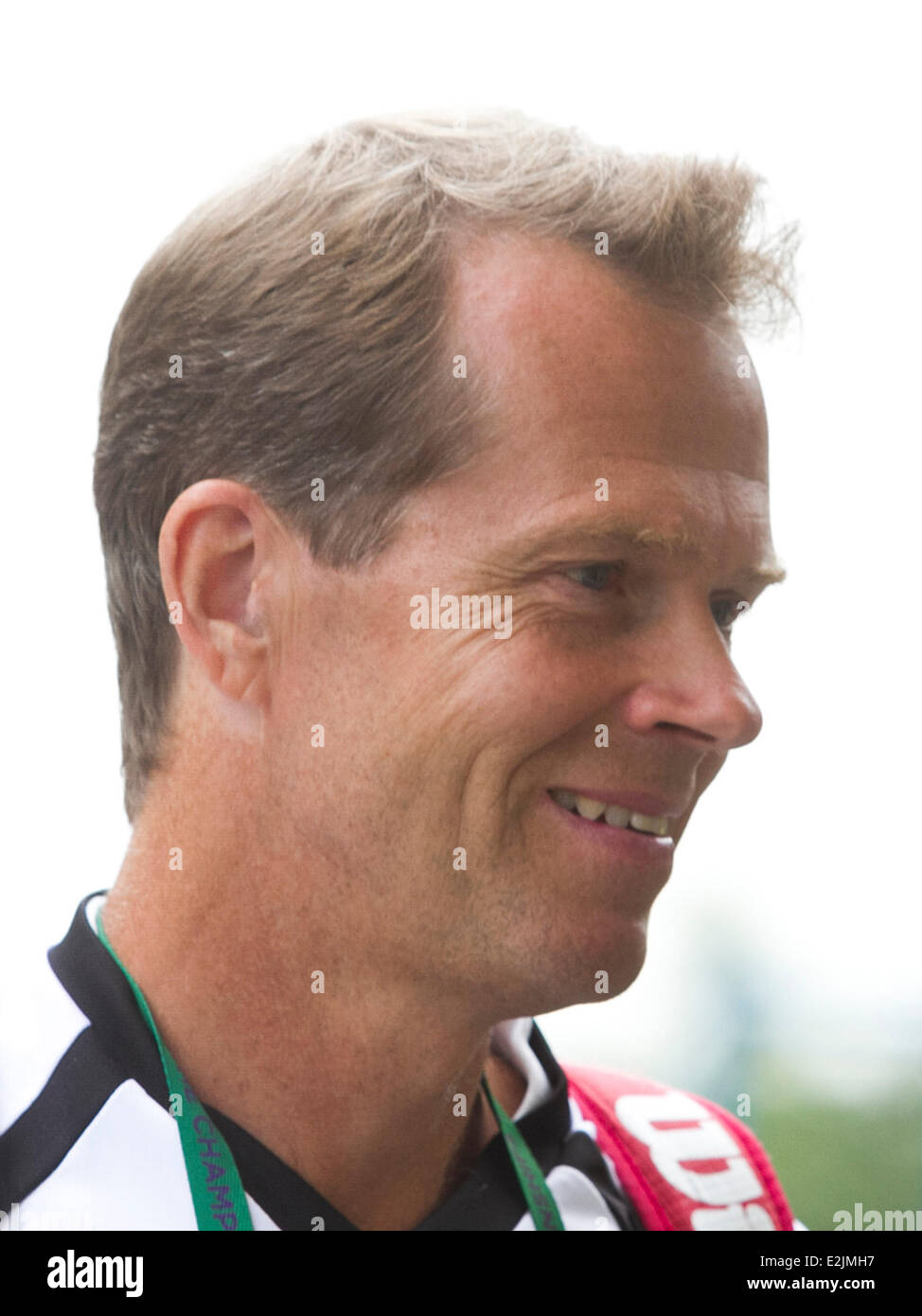 Wimbledon London , 20th June 2014. Former Wimbledon champion Stefan