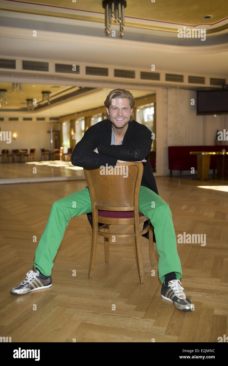 Paul Janke at a rehearsal for German RTL TV show Let's Dance at ADTV dancing school.  Where: Hamburg, Germany When: 27 Mar 2013 Stock Photo